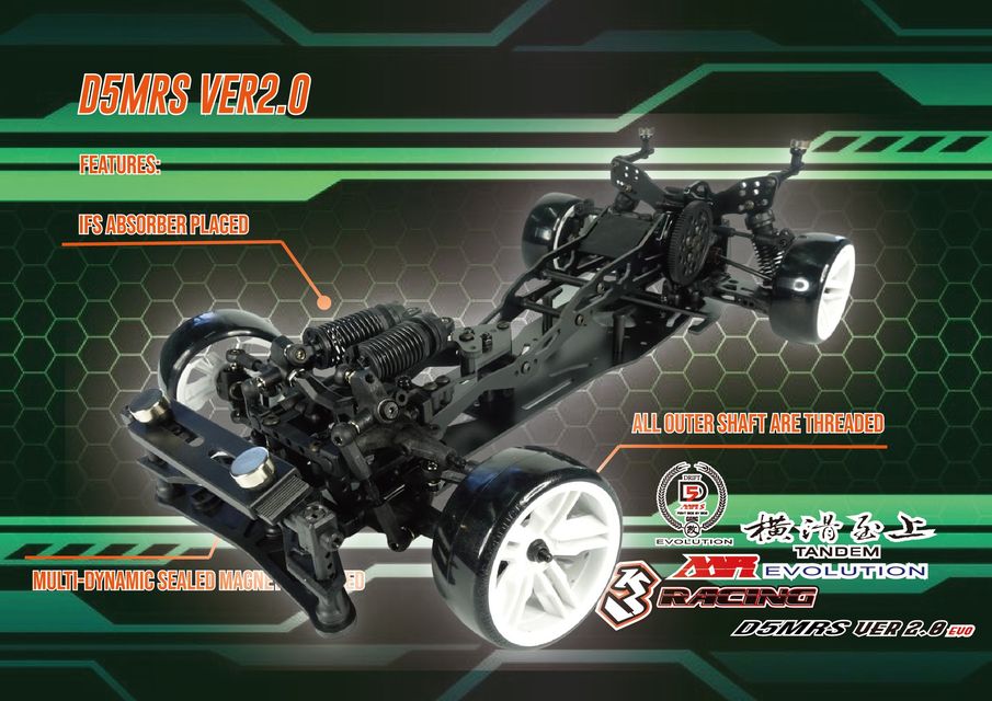 KIT-SAKURA D5MR/V2 3RACING Sakura D5 MR (Midship) 2.0 – 3Racingshop