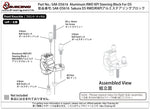 SAK-D5616 Aluminium RWD KPI Steering Block For D5
