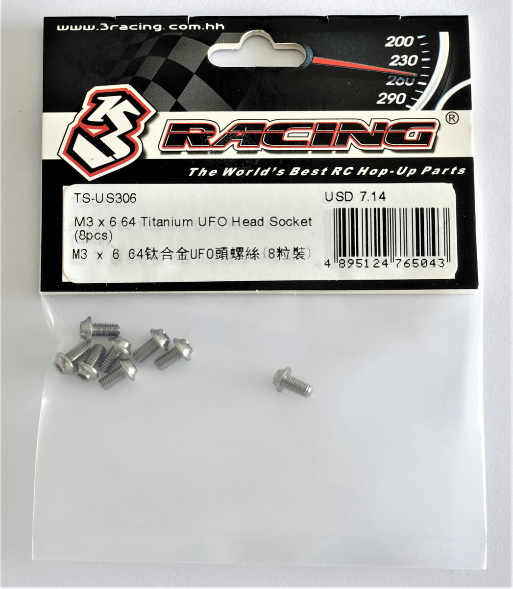 Titanium UFO head Socket (8pcs) – 3Racingshop