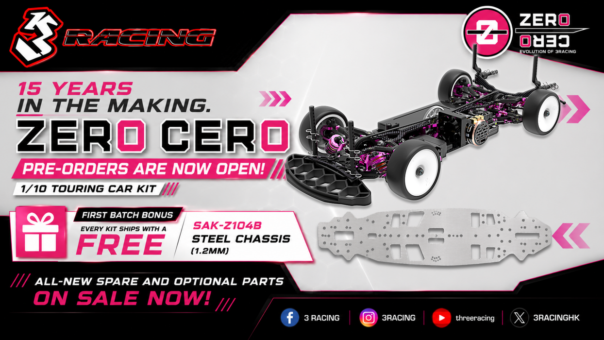 [Limited Pre-Order] KIT-ZERO CERO Zero Cero Touring Car with FREE SAK-Z104B Steel Chassis For Zero Cero_1.2