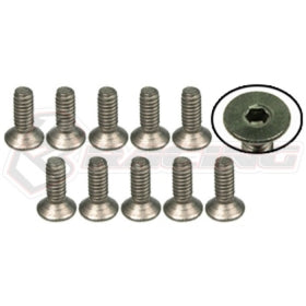 Titanium Flat Head Hex Socket - Machine (10 Pcs)