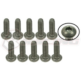 Titanium Button Head Hex Socket - Self Tapping (10 Pcs)