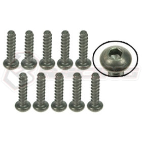 Titanium Button Head Hex Socket - Self Tapping (10 Pcs)