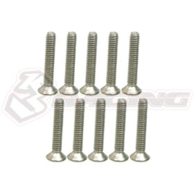 Titanium Flat Head Hex Socket - Machine (10 Pcs)