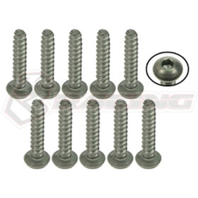 Titanium Button Head Hex Socket - Self Tapping (10 Pcs)