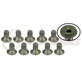 Titanium Flat Head Hex Socket - Machine (10 Pcs)