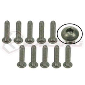 Titanium Button Head Hex Socket - Machine (10 Pcs)