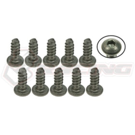 Titanium Button Head Hex Socket - Self Tapping (10 Pcs)