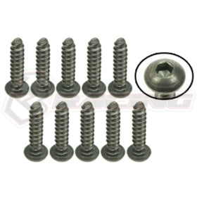 Titanium Button Head Hex Socket - Self Tapping (10 Pcs)