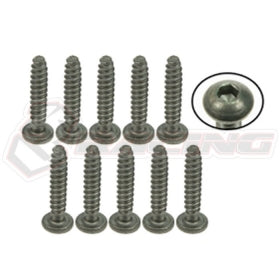 Titanium Button Head Hex Socket - Self Tapping (10 Pcs)