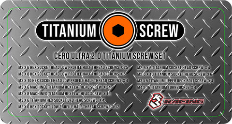 SAK-C174 Cero Ultra 2.0 Full Set Titanium Screw