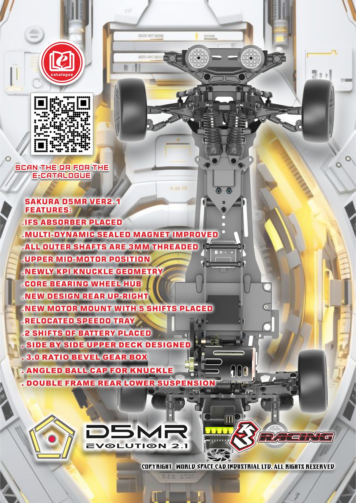 KIT-D5MR Sport 2.1 3RACING Sakura D5 MR (Midship) 2.1 — 3Racingshop