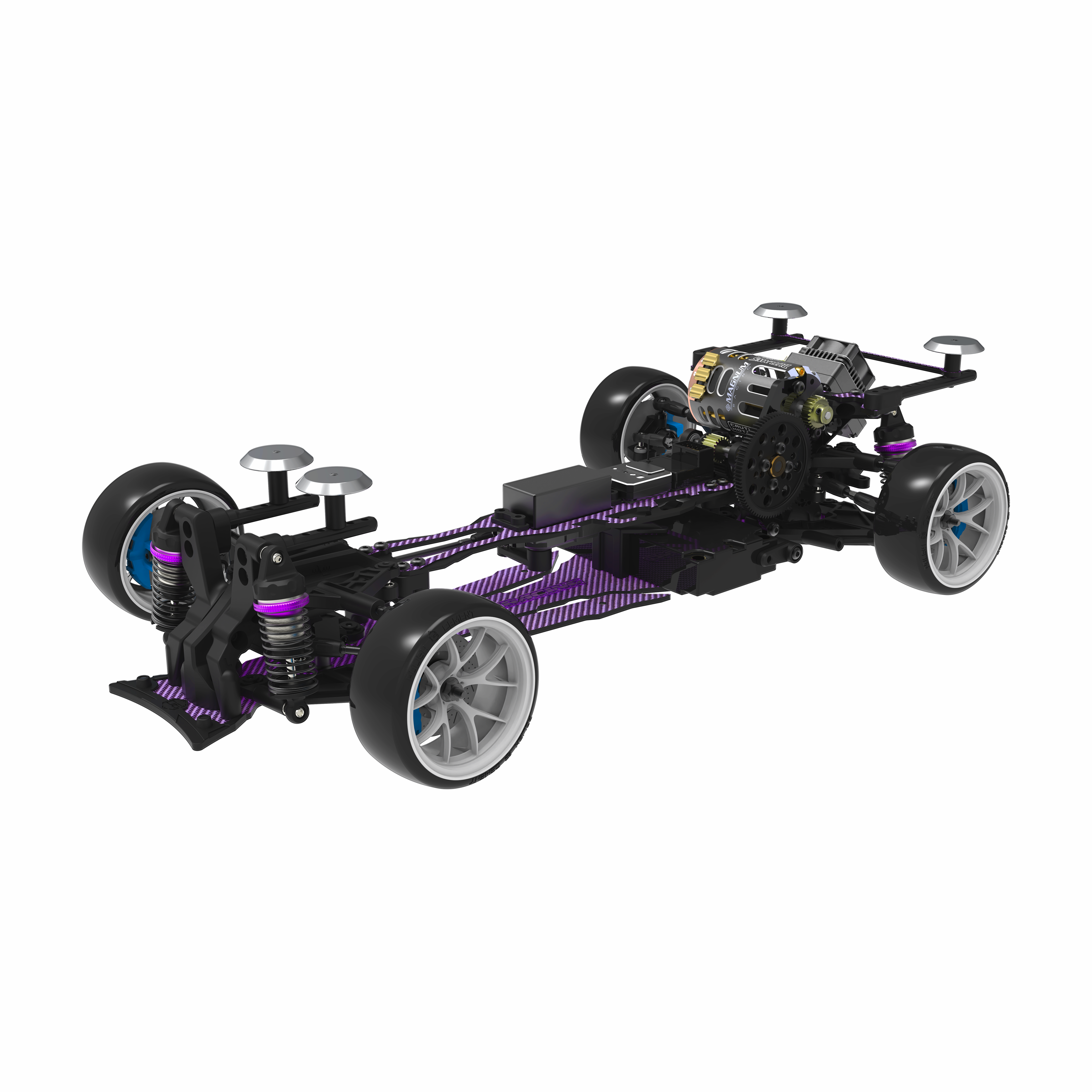 R*u様 サクラ D6 カーボンシャーシ。 KIT-SAKURA D6GA 3RACING Sakura D6 Sport Carbon Graphite Version