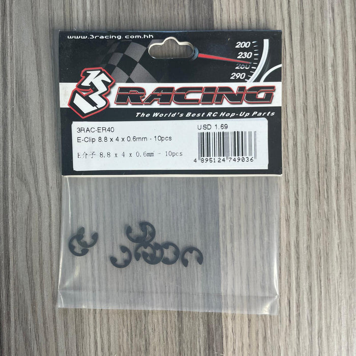 3RAC-ER40 E-Clip 8.8 x 4 x 0.6mm - 10pcs