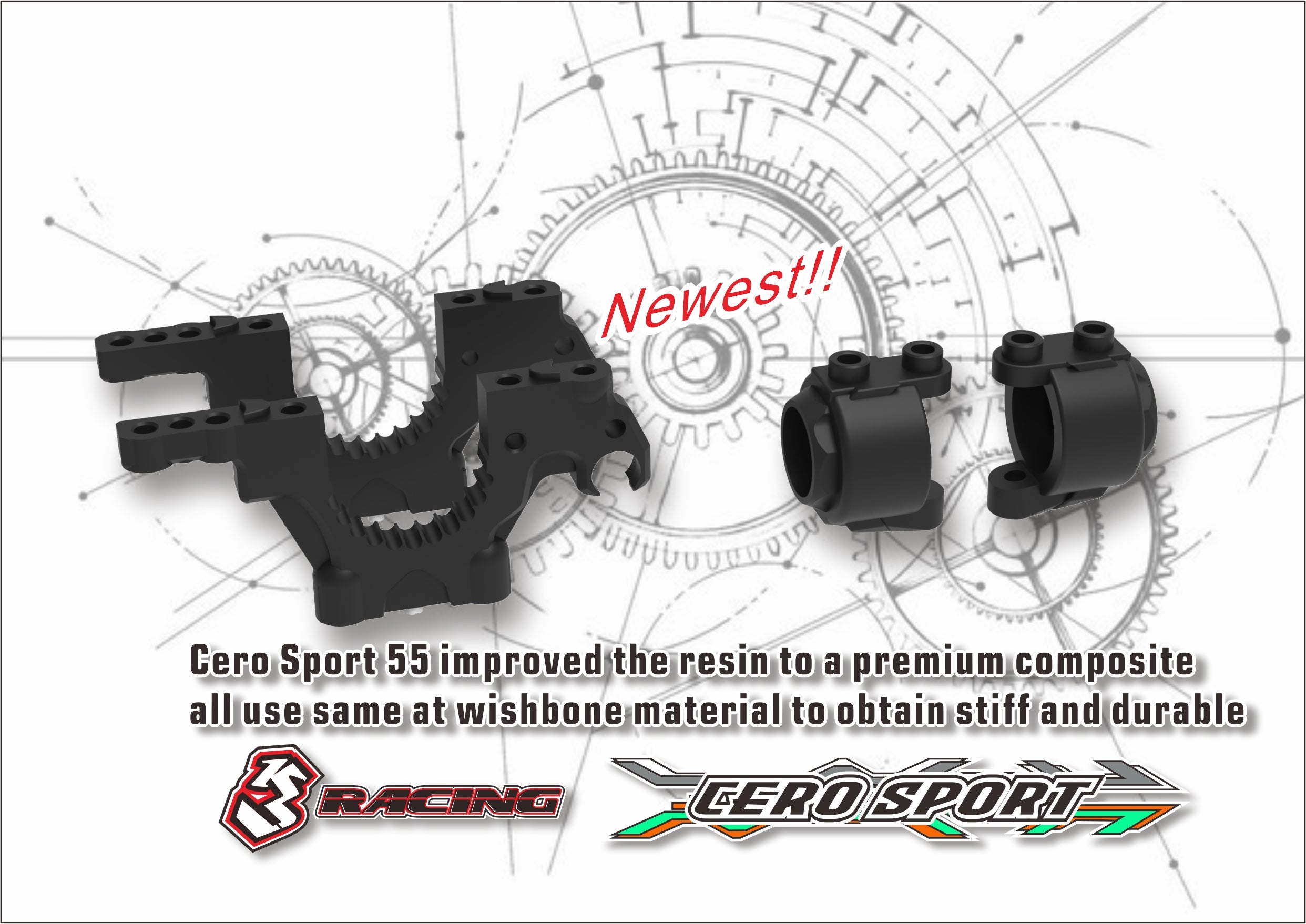 KIT-CERO SPORT 55 3RACING Cero Ultra Sport 55 Structure — 3Racing Shop