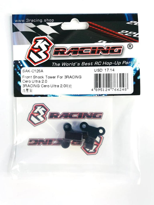 SAK-C126A Front Shock Tower For 3RACING Cero Ultra 2.0