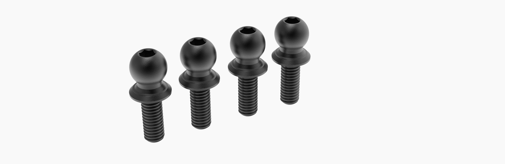 SAK-C138C Suspension Pivot Ball with Screw 8mm x 5.2mm (Steel) For 3RACING Cero