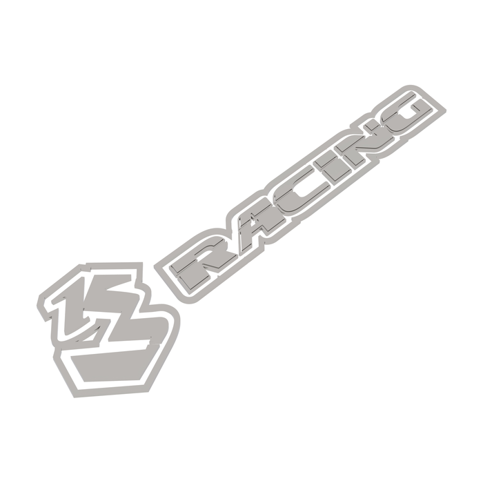 SAK-D607 3D Decal 3RACING Logo 60mm