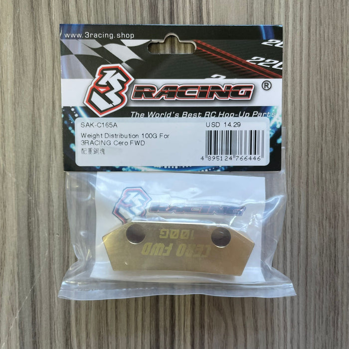 SAK-C165A Weight Distribution 100G For 3RACING Cero FWD