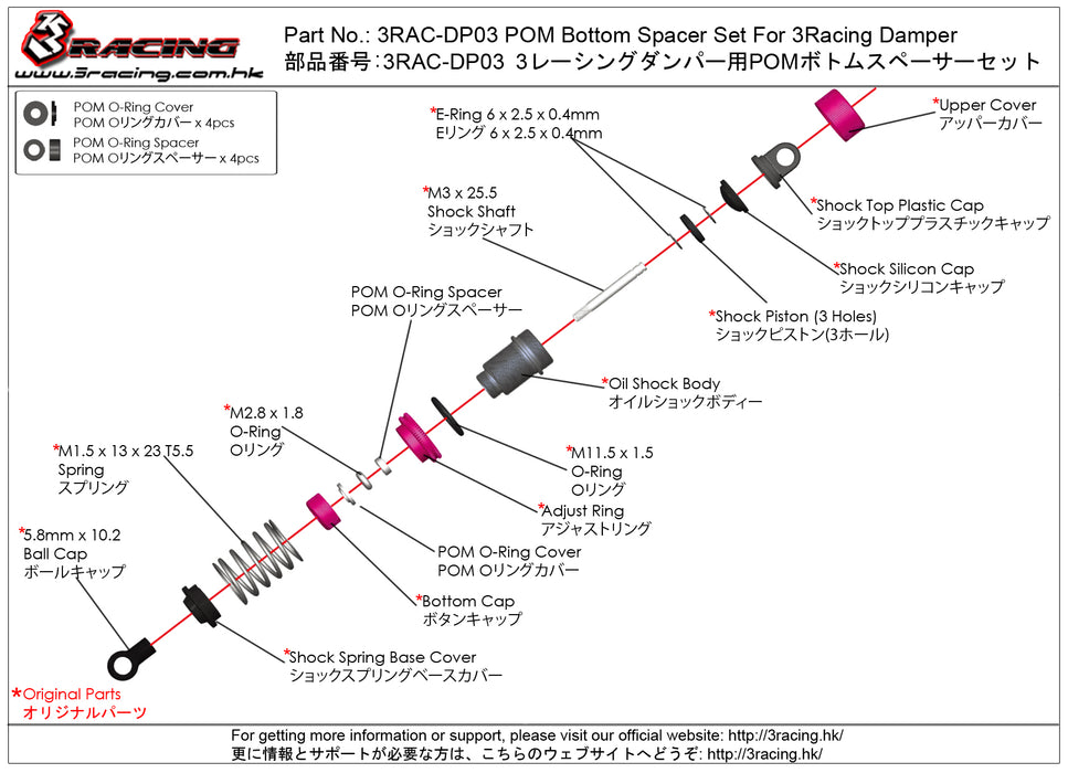 3RAC-DP03 Damper Cartridge Liners