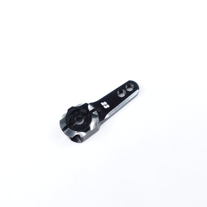 3RAC-H2320/BK Sanwa Single Arm 3.0mm V2(servo gear hole to ball end hole length:20mm)- Black