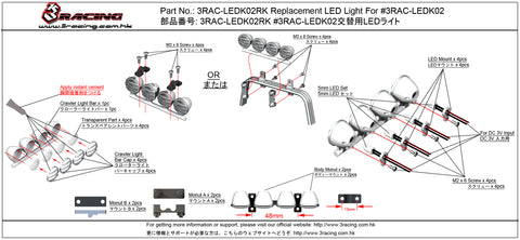 3RAC-LEDK02RK Replacement LED Light For #3RAC-LEDK02