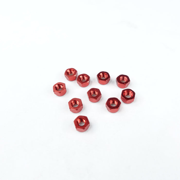 3RAC-N40 4mm Aluminum Lock Nuts (10 Pcs)