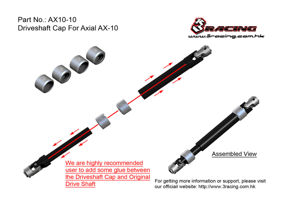 AX10-10	Driveshaft Cap For AX10 Scorpion