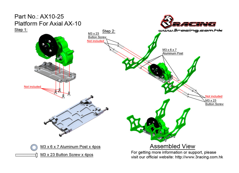 AX10-25/SI Platform For AX10 Scorpion