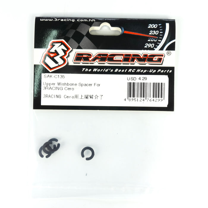 SAK-C135 Upper Wishbone Spacer For 3RACING Cero