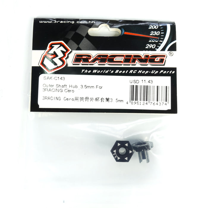 SAK-C143 Outer Shaft_Hub_3.5mm For 3RACING Cero