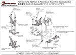 CAC-103	Front & Rear Shock Tower For 3racing Cactus