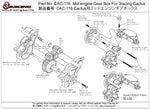 CAC-116	Mid engine Gear Box For 3racing Cactus