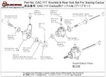 CAC-117	Knuckle & Rear Hub Set For 3racing Cactus
