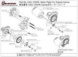 CAC-125/PK Motor Plate For 3racing Cactus