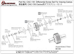 CAC-135	Differential Screw Set For 3racing Cactus