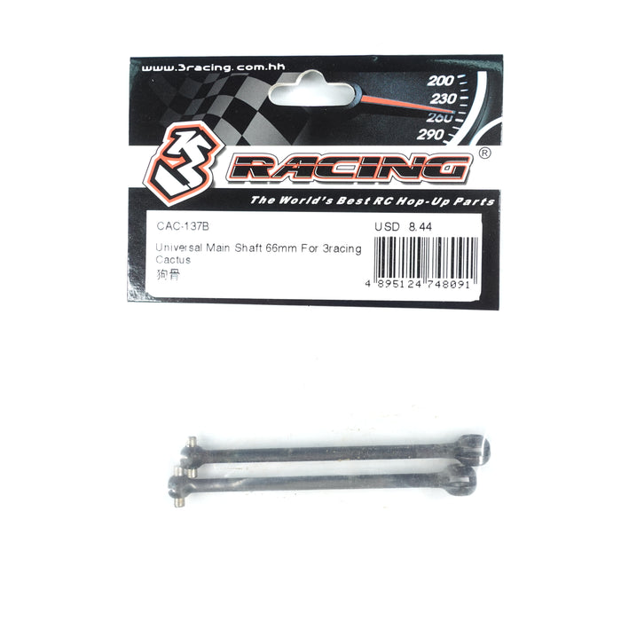 CAC-137B Universal Main Shaft 66mm For 3racing Cactus