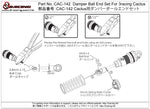 CAC-142	Damper Ball End Set For 3racing Cactus