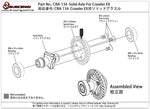 CRA-134	Solid Axle For Crawler EX