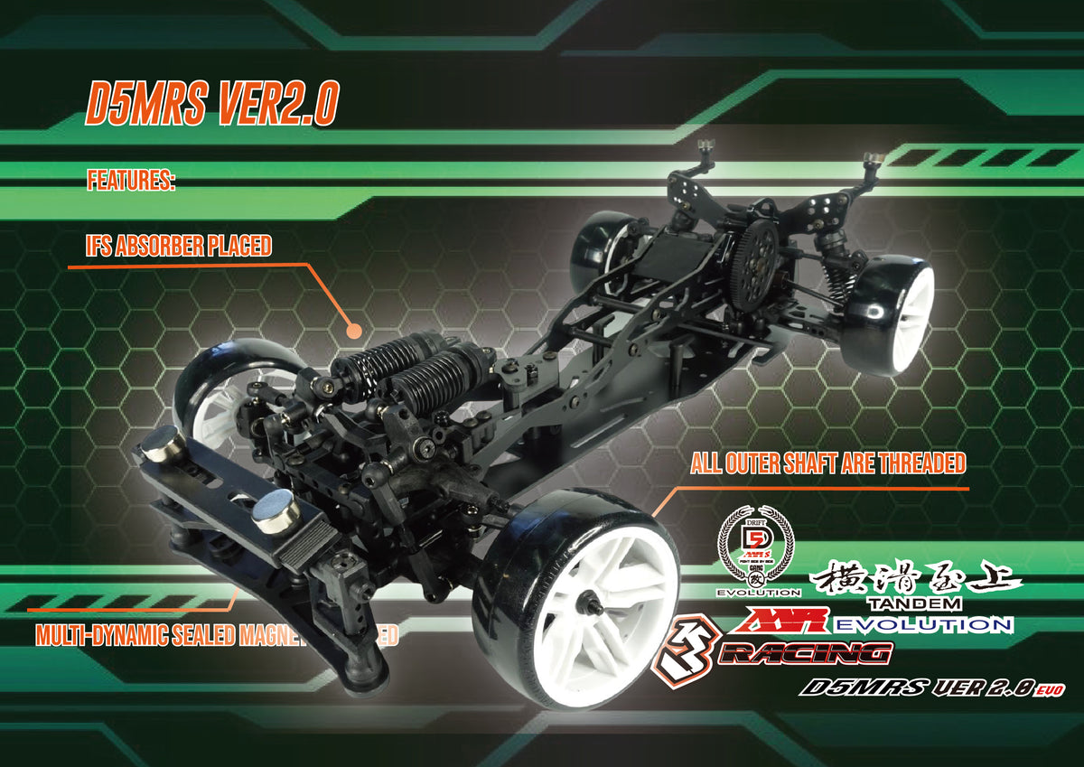 KIT-SAKURA D5MR/V2 3RACING Sakura D5 MR (Midship) 2.0 Combo set —  3Racingshop