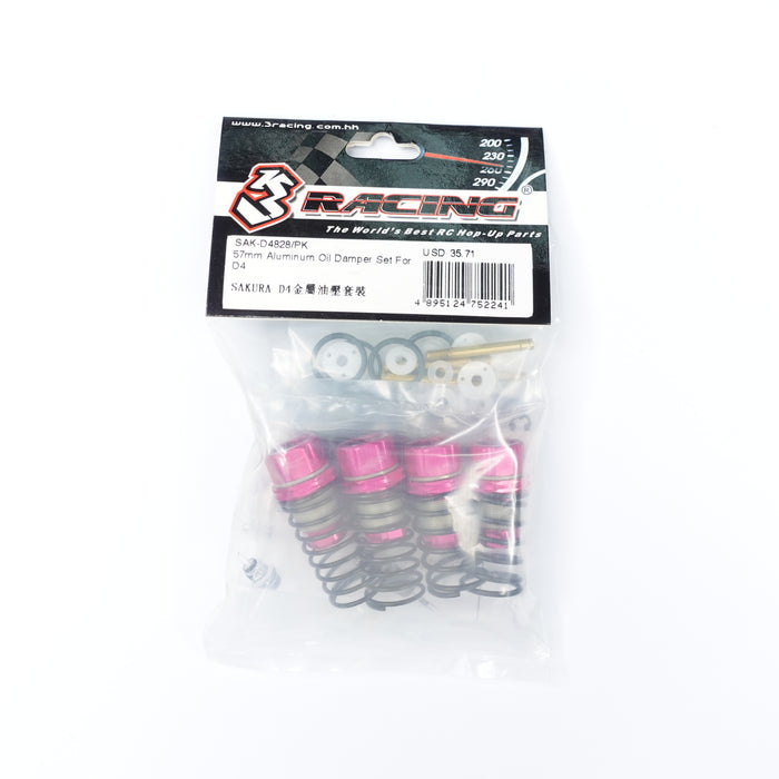 57mm Aluminum Oil Damper Set For D4