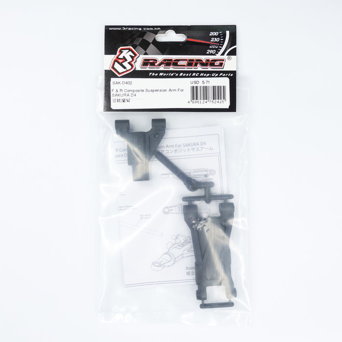 SAK-D402 F & R Composite Suspension Arm For SAKURA D4