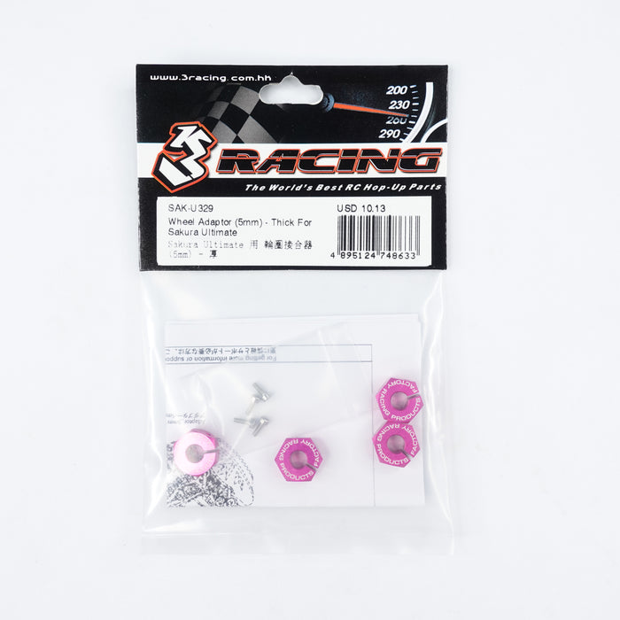 SAK-U329 Wheel Adaptor (5mm) - Thick For Sakura Ultimate