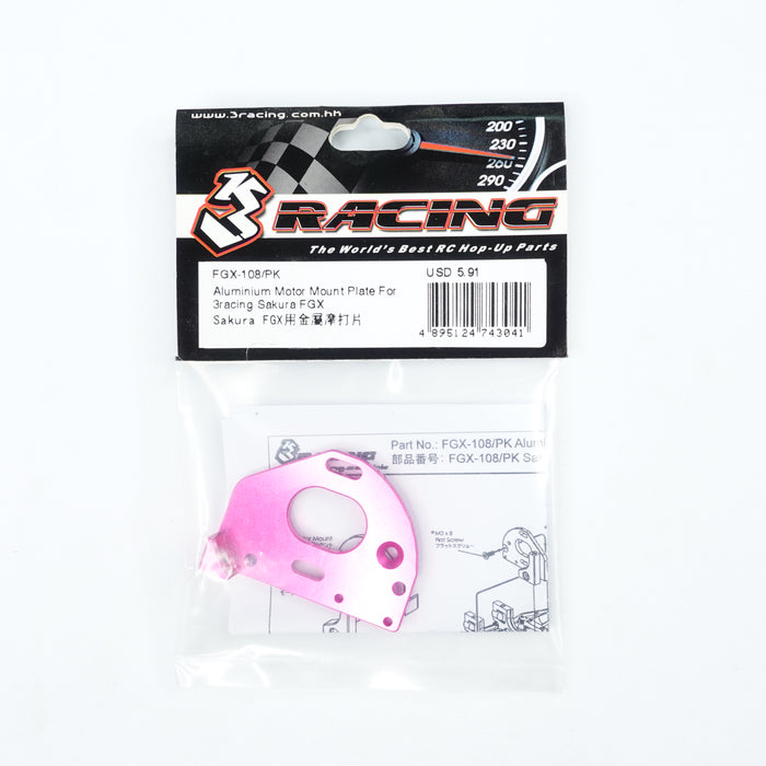 FGX-108/PK Aluminium Motor Mount Plate For 3racing Sakura FGX