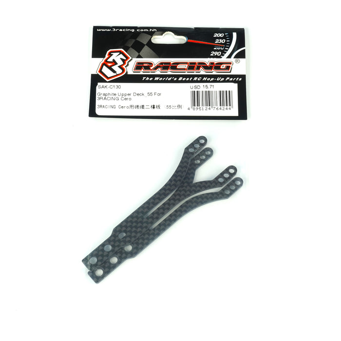 SAK-C130 Graphite Upper Deck_55 For 3RACING Cero