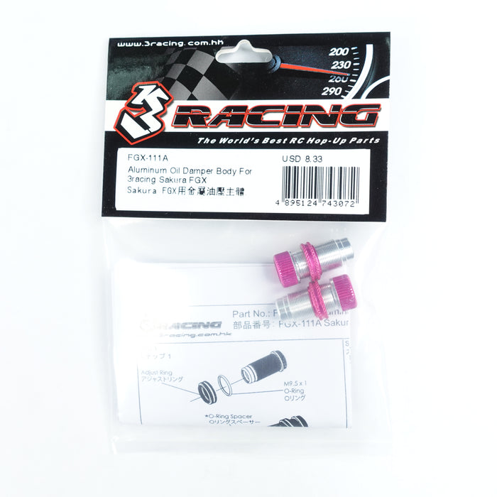 FGX-111A Aluminum Oil Damper Body For 3racing Sakura FGX