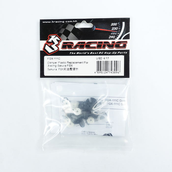 FGX-111C Damper Plastic Replacement For 3racing Sakura FGX