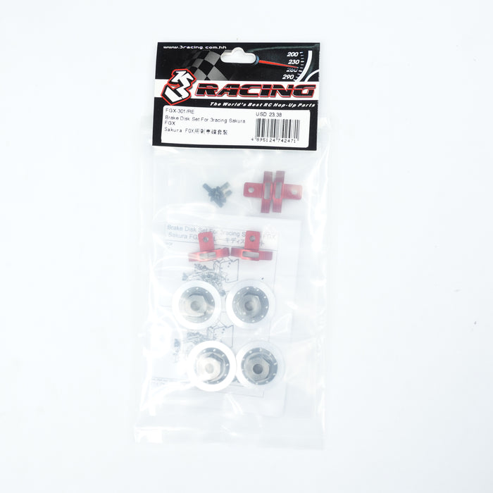 FGX-301/RE Brake Disk Set For 3racing Sakura FGX