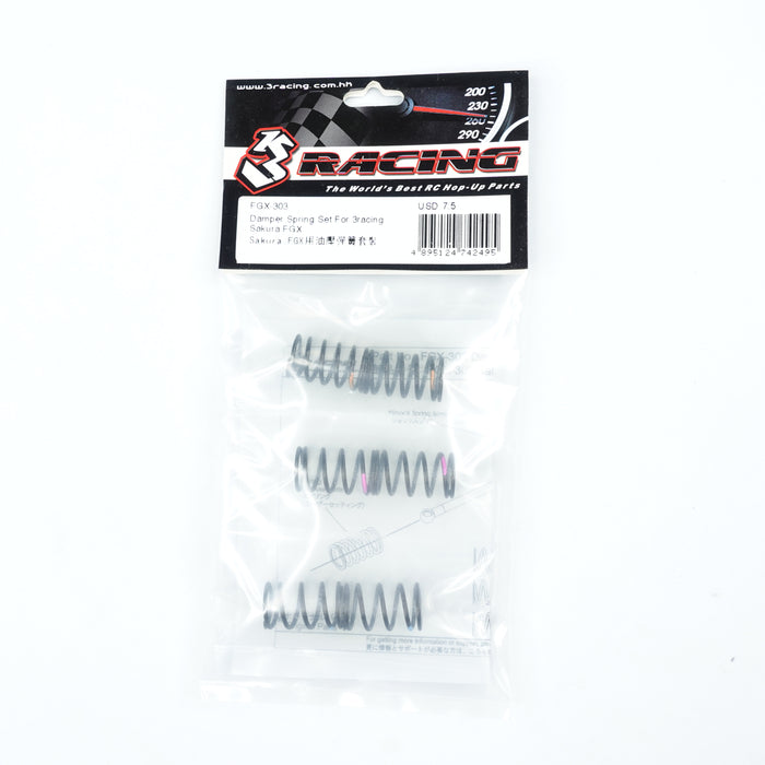 FGX-303 Damper Spring Set For 3racing Sakura FGX