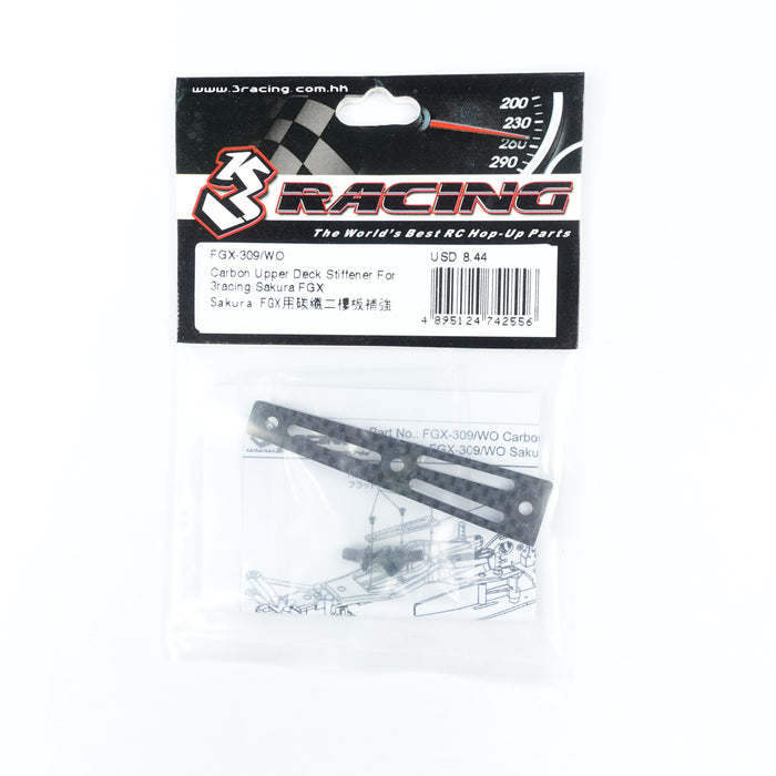 FGX-309/WO Carbon Upper Deck Stiffener For 3racing Sakura FGX